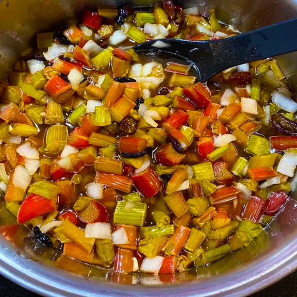 Victoria Sauce, Rhubarb, Raisins, Recipe