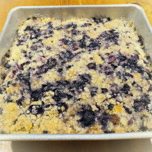 Blueberry, Apple, Fruit Buckle, Depression Era, Recipe