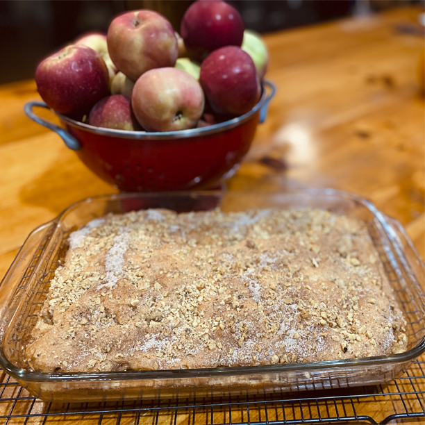 Apple, coffeecake, Hungarian, recipe