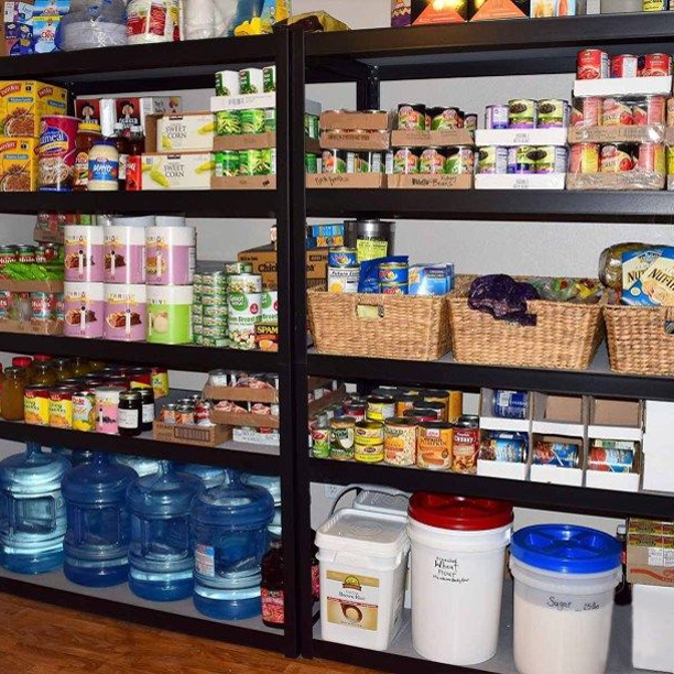 long term, food storage, prepper pantry