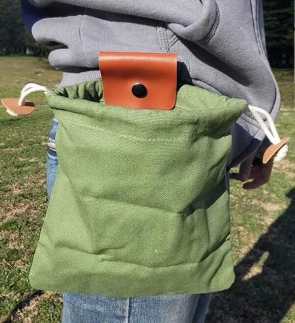 foraging bag, foldup pouch, belt pouch