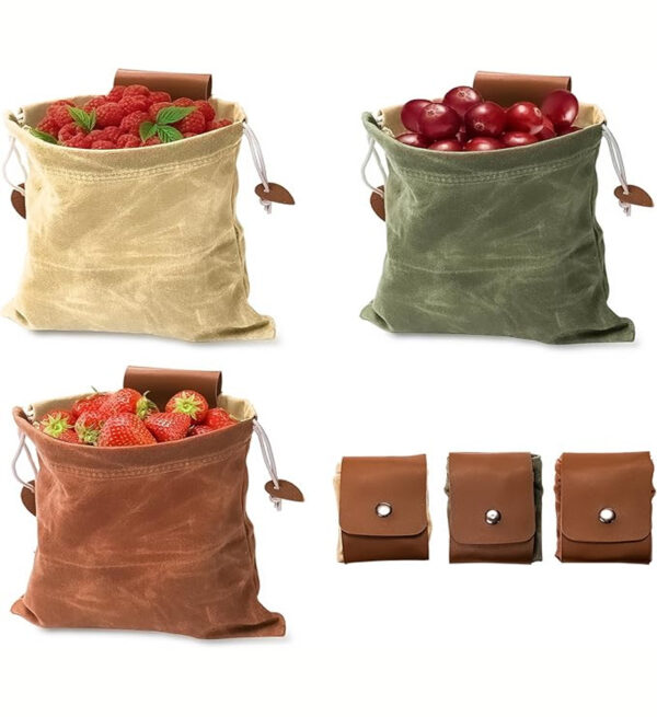 foraging bag, foldup pouch, belt pouch