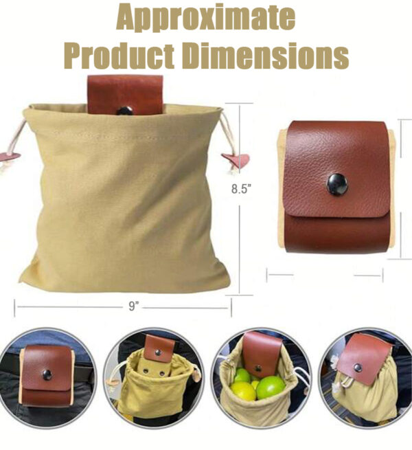 foraging bag, foldup pouch, belt pouch