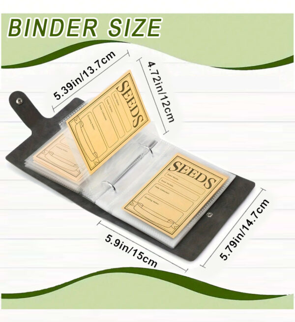 seed packets, seed organizer, organizing binder, seed binder, seed saving