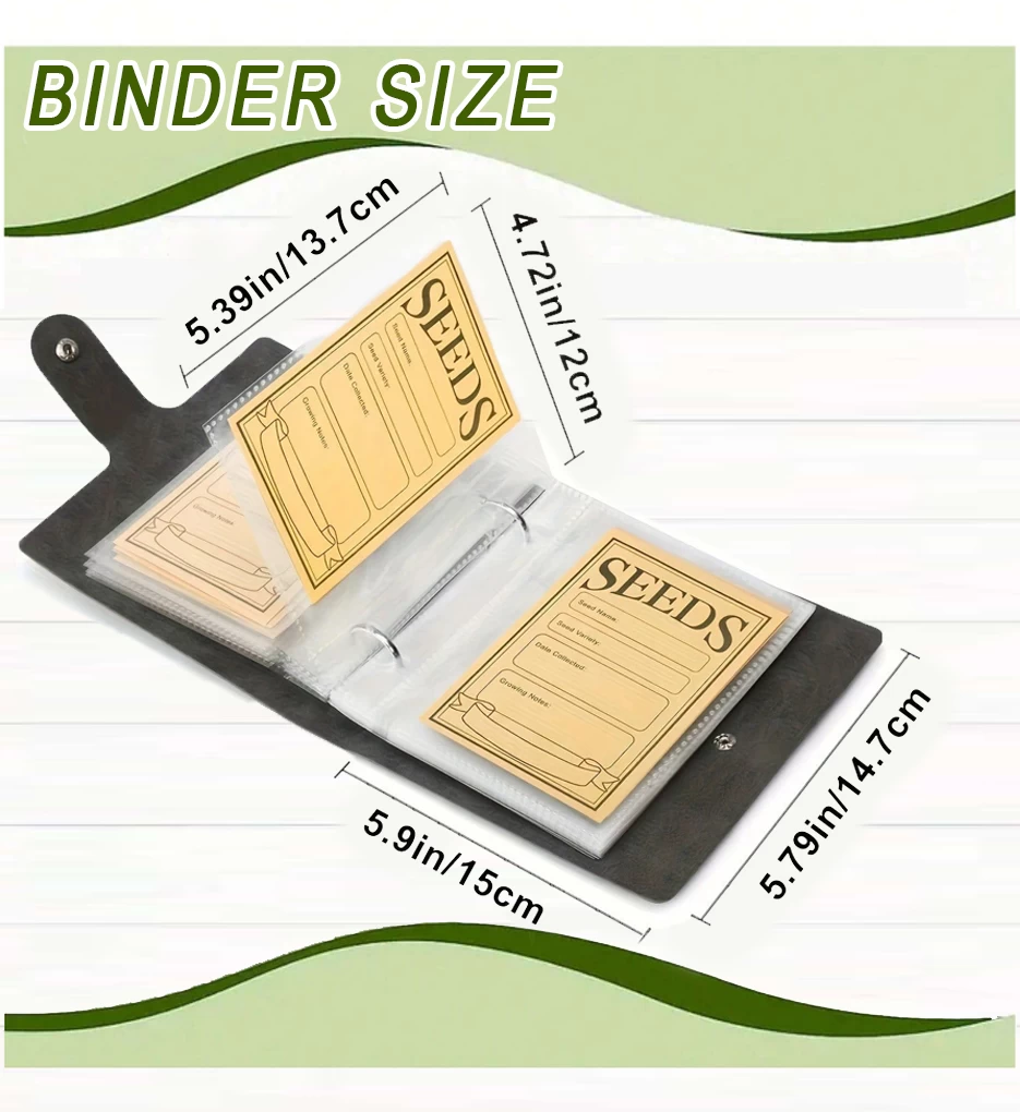seed packets, seed organizer, organizing binder, seed binder, seed saving