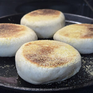 English muffins, recipe, easy to make, stovetop