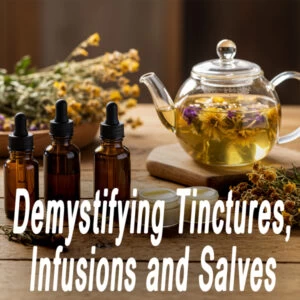 class, tincture, infusion, salve, learn how to make