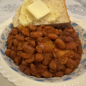 recipe, homemade baked beans, depression era baked beans
