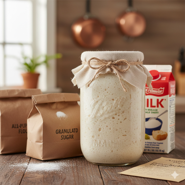 Amish friendship bread, friendship bread, friendship bread starter, sourdough starter